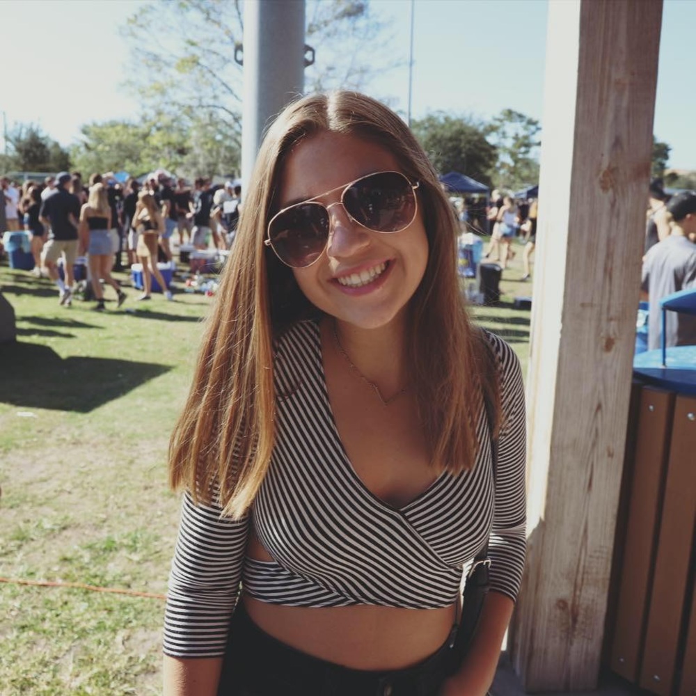 Striped crop top